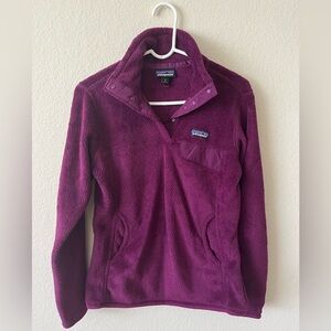 Patagonia Purple Quarter Fleece Pullover